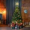 Christmas Tree Star Decorations, 13inches Metal Hollow Design, 20 LED Lights,Sparkling Tree Toppers Christmas Decorations Light up Your Christmas, Star Tree Topper Decorations for Home Holiday Party